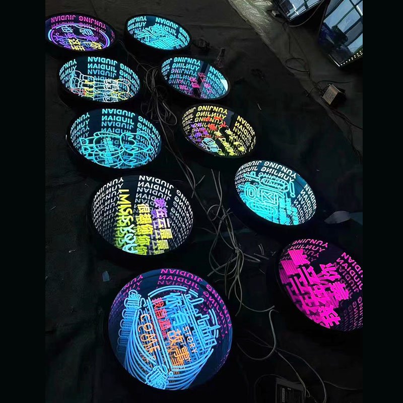 Infinity Mirror Neon Sign - Image 4