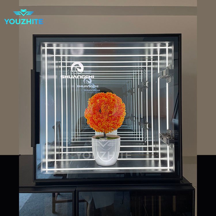 LED infinity mirror showcase